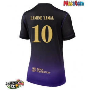 Barcelona Lamine Yamal #10 Vieraspaita Naisten 2026-27 Lyhythihainen